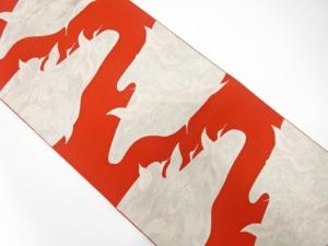 本場筑前博多　群鶴模様織り出し　名古屋帯
